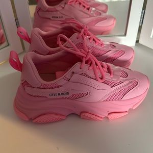Steve Madden Pink Possession Sneakers